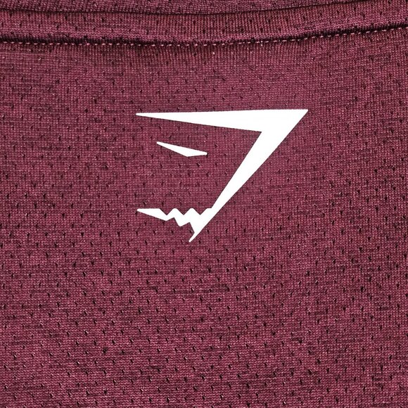 Gymshark Men's Long Sleeve Shirt Burgundy M Athflow Gorpcore Performance Fit - Picture 6 of 13